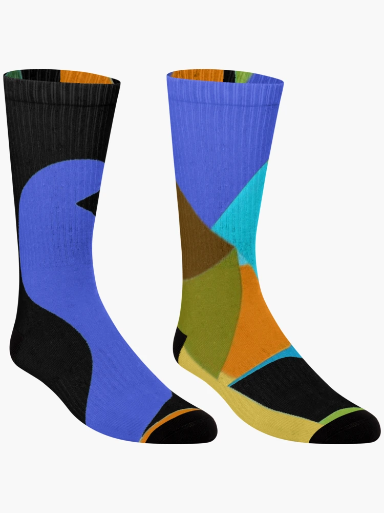Thumbnail 3 of 5, Socks, Geometric Rhyme designed and sold by TiltedCode.