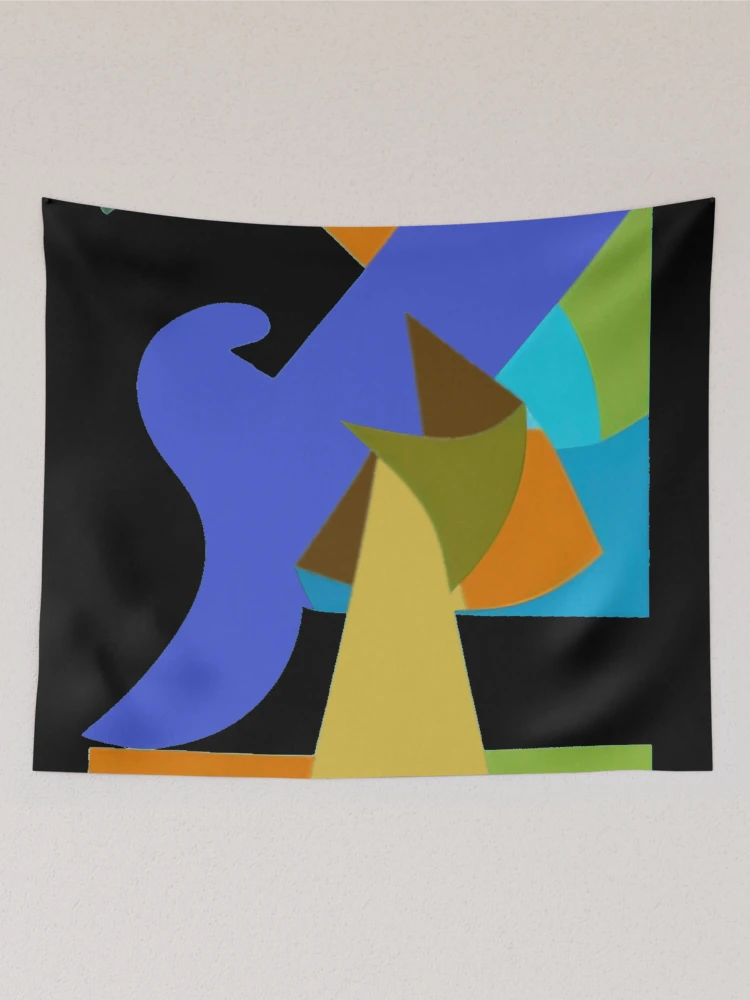 Thumbnail 2 of 3, Tapestry, Geometric Rhyme designed and sold by TiltedCode.