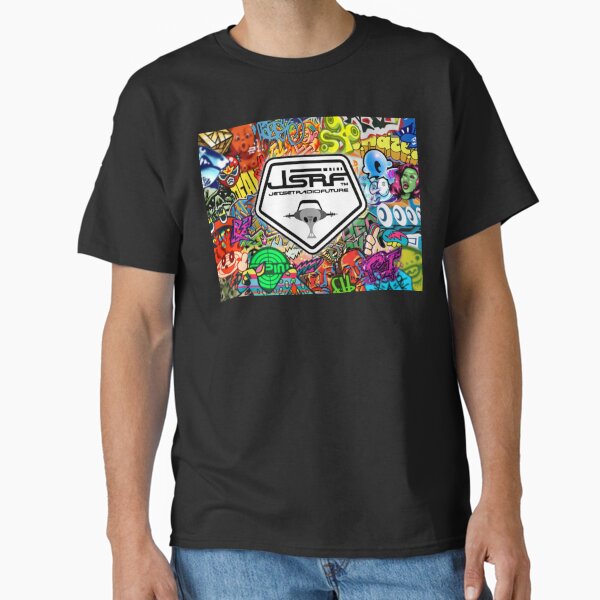 Vista previa del artículo con la obra «Collage de pared de graffiti de Jet Set Radio Future (JSRF) con logotipo completo», diseñado y vendido por everything4eva.