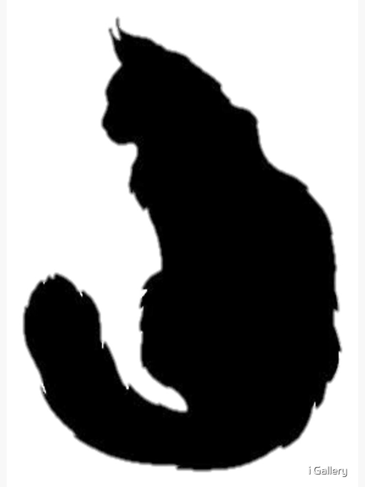 Cat silhouettes,Maine Coon cat icons and silhouettes,Sitting Maine