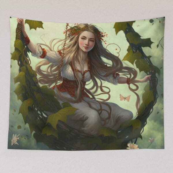 Item preview, Elf Maiden Enjoys Her Swing designed and sold by shakespeare1212.
