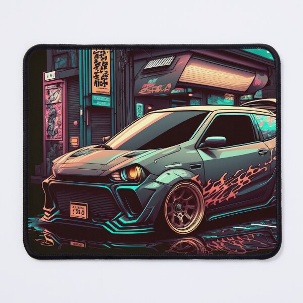 Item preview, Small Sporty Hatchback Car in the Streets of Tokyo designed and sold by ultra-cool.