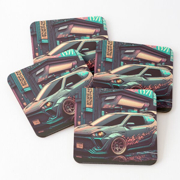 Item preview, Small Sporty Hatchback Car in the Streets of Tokyo designed and sold by ultra-cool.