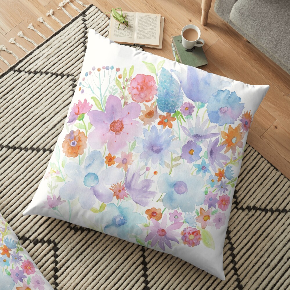 Spring in my heart Floor Pillow