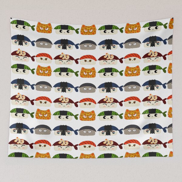 Item preview, Sushi with cat faces designed and sold by Aloha Midori.