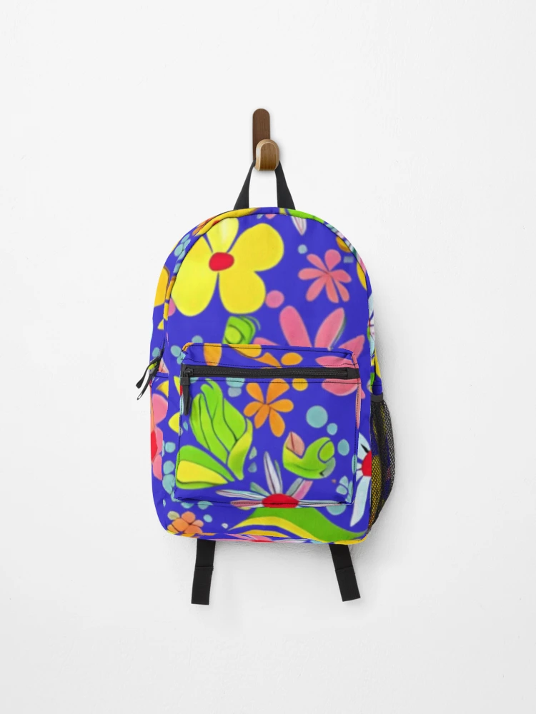 Thumbnail 1 of 3, Backpack, Flower Jam designed and sold by TiltedCode.