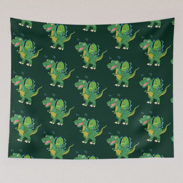 Item preview, hfjone on the back of a dinosaur        designed and sold by mmargaretscar.