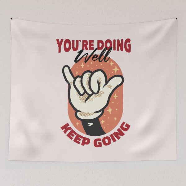 Item preview, Retro Typography You're Doing Well designed and sold by bolimj.