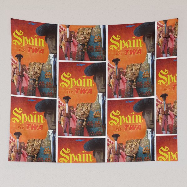 Item preview, 1960 TWA Spain Bullfighter Travel Poster designed and sold by retrographics.