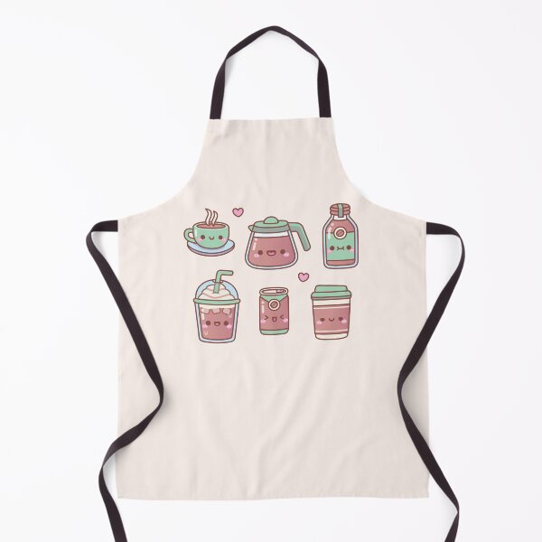 Item preview, Cute Hot Coffee Iced Coffee Doodles designed and sold by rustydoodle.