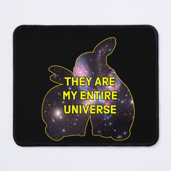 Item preview, Space Bunny "they are my entire universe" designed and sold by birdsofthePNW.