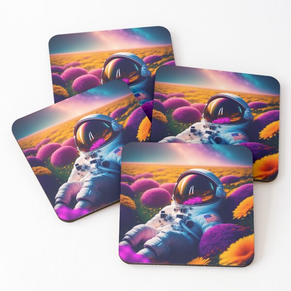 Item preview, AI Generated Art, Astronaut in the Fields of Flower designed and sold by DominicAi.