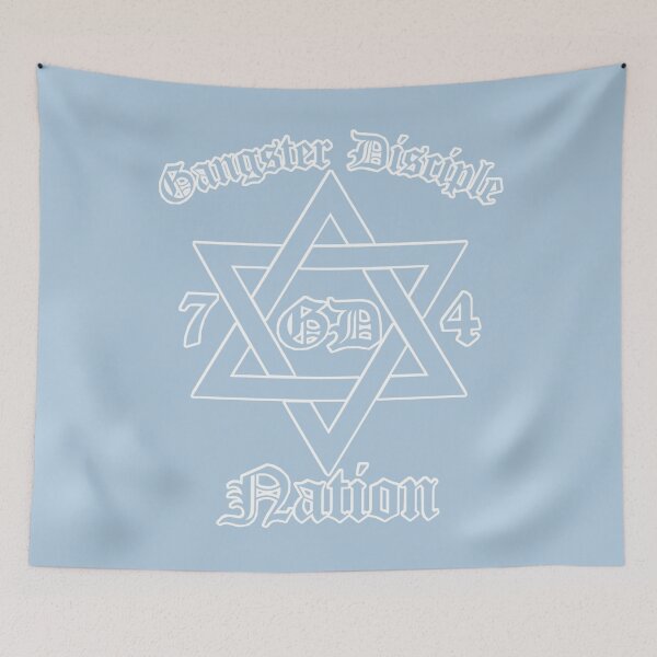 Item preview, Gangster Disciple Nation GD 74 (Light Blue) designed and sold by DIRTYDUNNZ.