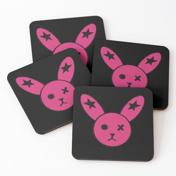 Item preview, pink and black scene star bunny w/o highlight designed and sold by Marieb100.