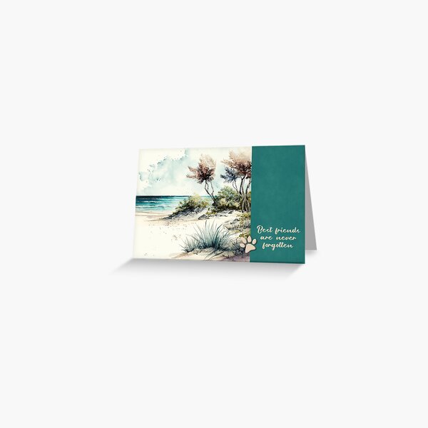 Item preview, Best  Friends Sea Clouds Sympathy Paw designed and sold by InspiredPamjoy.
