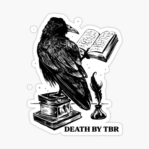 Item preview, Ex Libris Black Raven or Crow Dark Academia Artwork designed and sold by mysticblvd.
