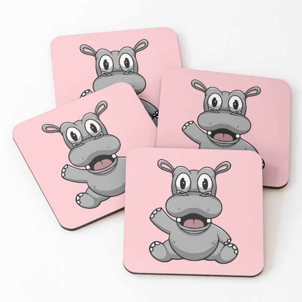Item preview, Cute Hippo Smiling designed and sold by cubbone.