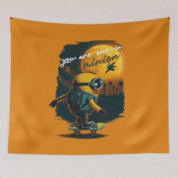 Item preview, You Are One In A Minion, One Eyed Minion, Skateboarding Minion designed and sold by Skateboard-Art.