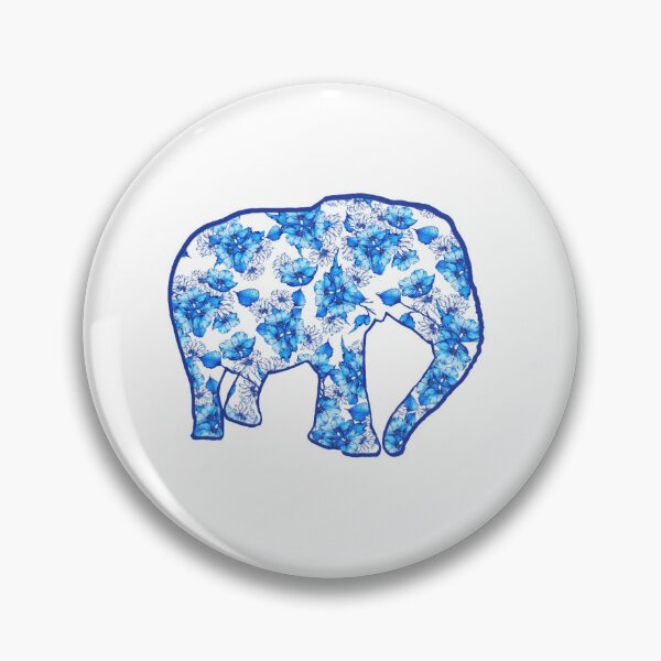 Item preview, Rosy Blue Elephant designed and sold by WhimsyLetters.