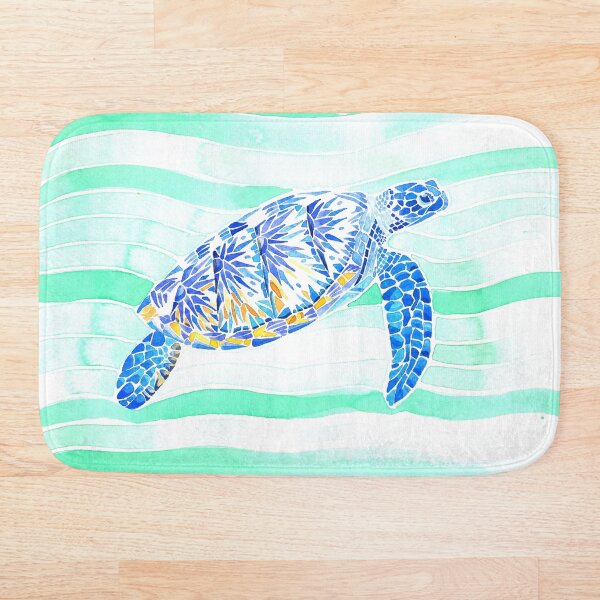 Item preview, Turtle Mosaic Watercolor designed and sold by Cobalt Blue Watercolors.