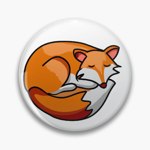 Item preview, Fox Corner curled up Sleeping designed and sold by GrizzlyMountain.
