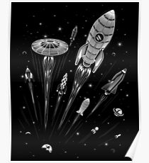 Weltraumrennen Poster