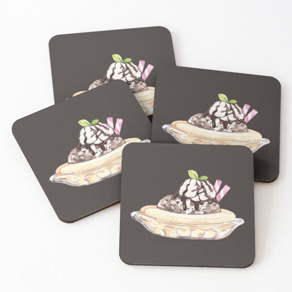 Item preview, Bowl of Chocolate Banana Split Ice Cream designed and sold by Alicia Chee.