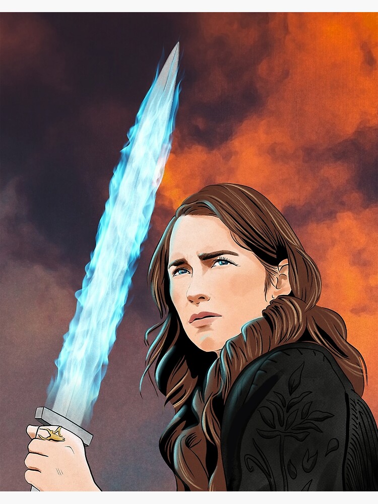 Thumbnail 2 of 2, Art Board Print, Wynonna Earp with Peacemaker Sword designed and sold by kindnessuntamed.