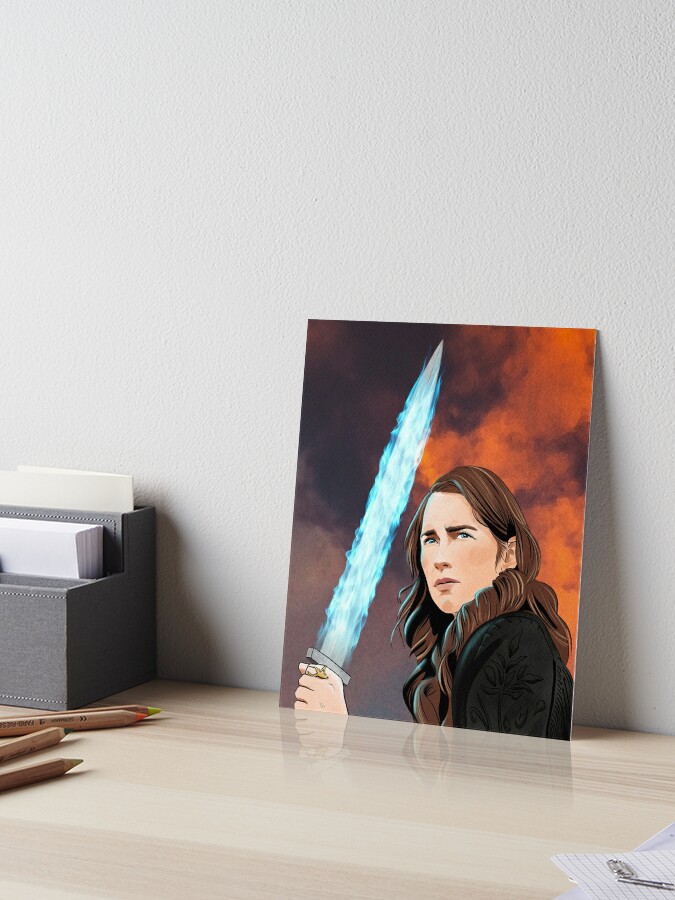 Thumbnail 1 of 2, Art Board Print, Wynonna Earp with Peacemaker Sword designed and sold by kindnessuntamed.