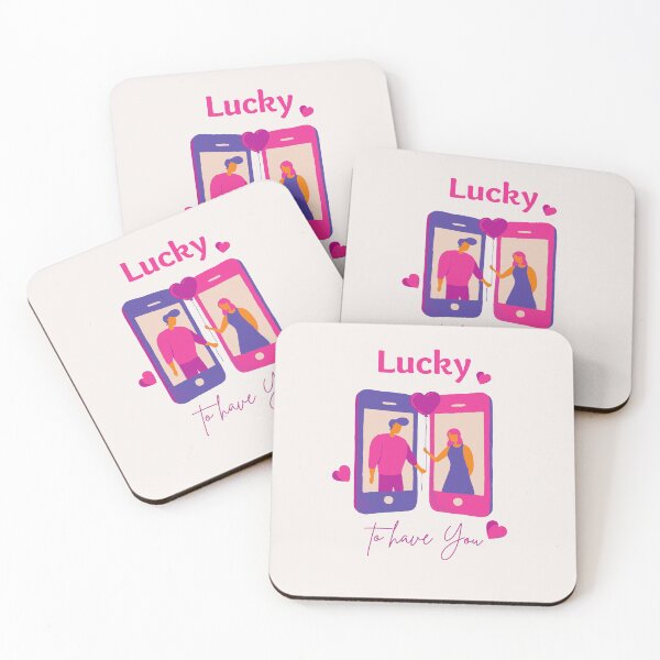 Item preview, LUCKY TO HAVE YOU designed and sold by PinselArts.