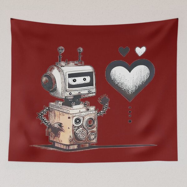 Item preview, ROBOT LOVE Midjourney AI Artwork designed and sold by davidjulie.