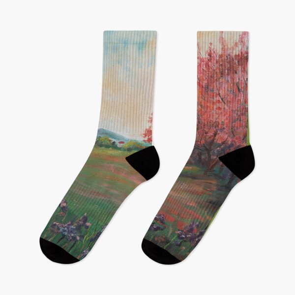 Item preview, Iris and Cherry Blossums designed and sold by Beth Gioia.