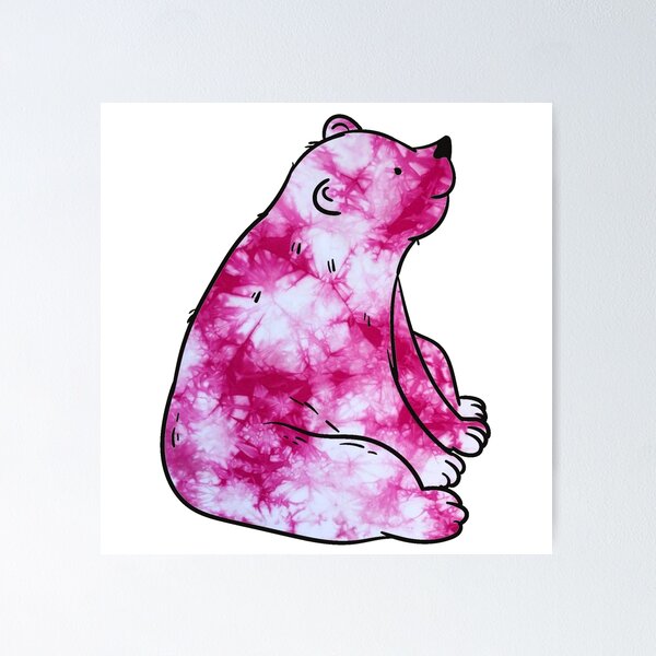 Item preview, Pink Tie Dye Bear designed and sold by Lil-Bit-Batty.