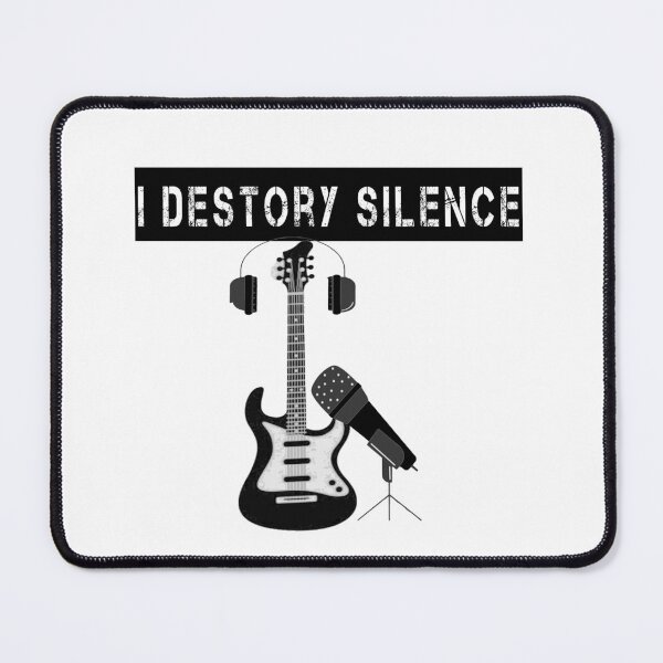 Item preview, I Destroy Silence Guitar designed and sold by TheGreedyCrypto.