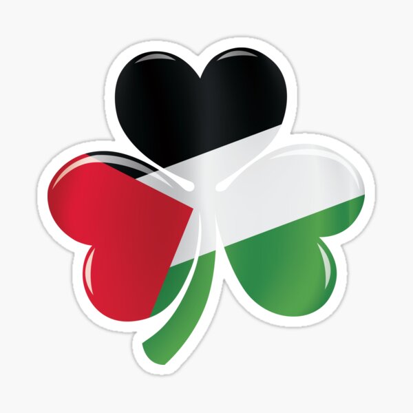 Artikel-Vorschau von Palestinian Irish Shamrock Flag, designt und verkauft von RahallusNtx.