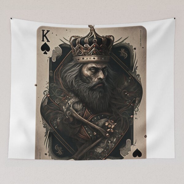 Item preview, The One True King of Spades Card designed and sold by reneromt.