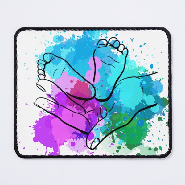 Item preview, Baby feet watercolor  designed and sold by courtney petersen.