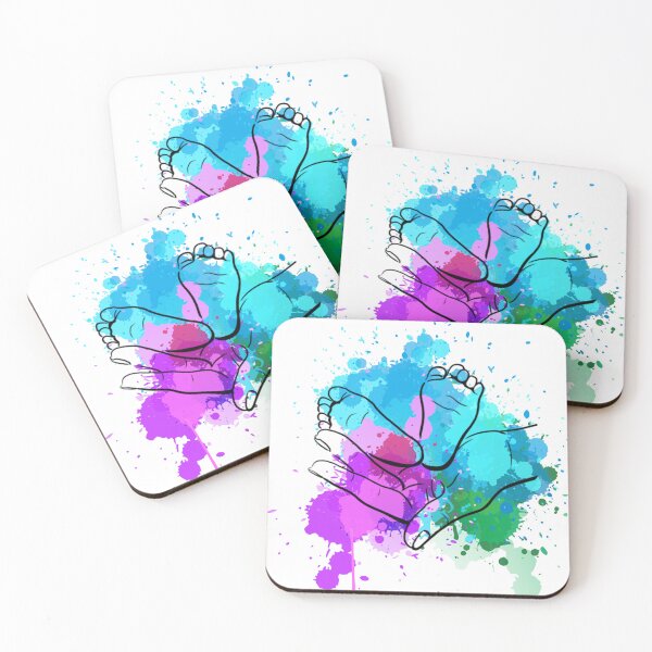 Item preview, Baby feet watercolor  designed and sold by courtney petersen.