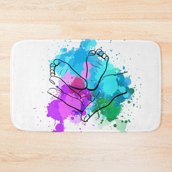 Item preview, Baby feet watercolor  designed and sold by courtney petersen.