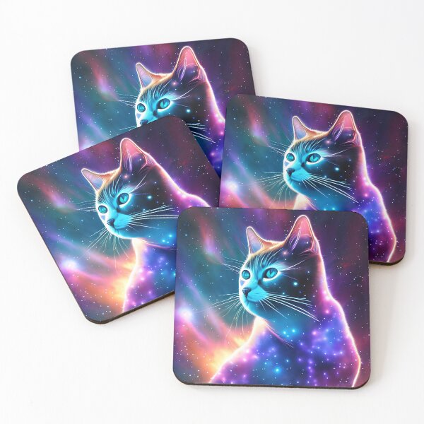Item preview, A Cosmic Cat with a nebula inside designed and sold by AtelierKytsune.
