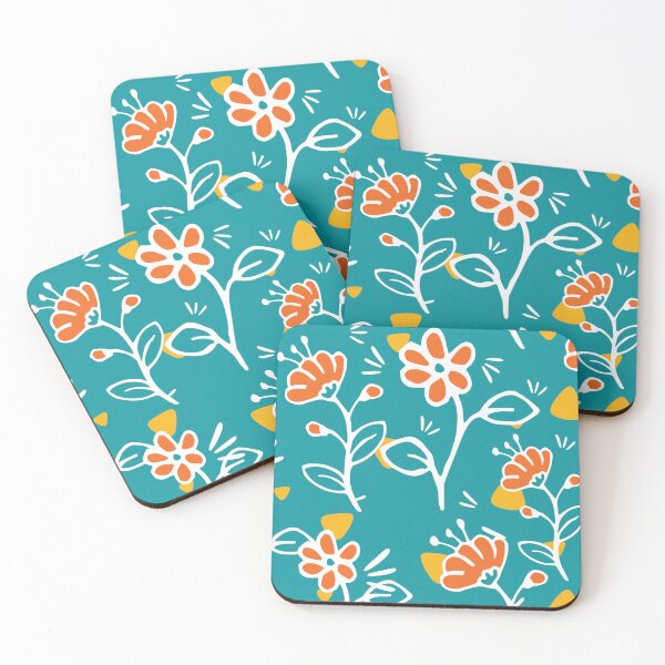 Item preview, Art Orange flowers design designed and sold by fun-times-store.