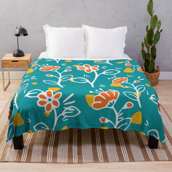 Item preview, Art Orange flowers design designed and sold by fun-times-store.