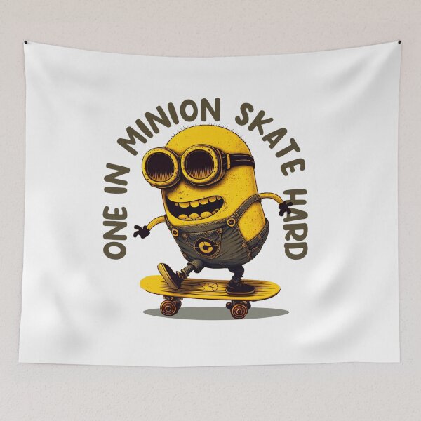 Item preview, One In A Minion, One Eyed Minion, Skateboarding Minion designed and sold by Skateboard-Art.
