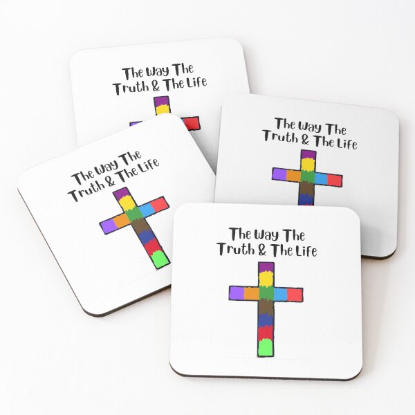 Item preview, The way the truth & the life religious cross designed and sold by Carla Sandstrum.