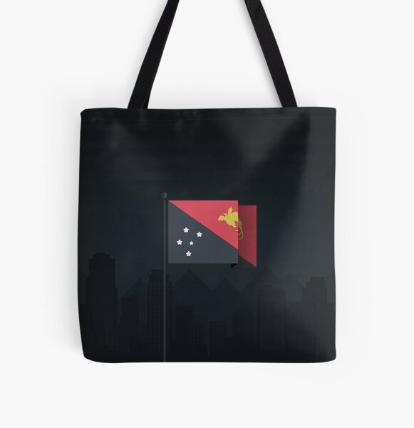 Flag Map Of Papua New Guinea Tote Bags | Redbubble