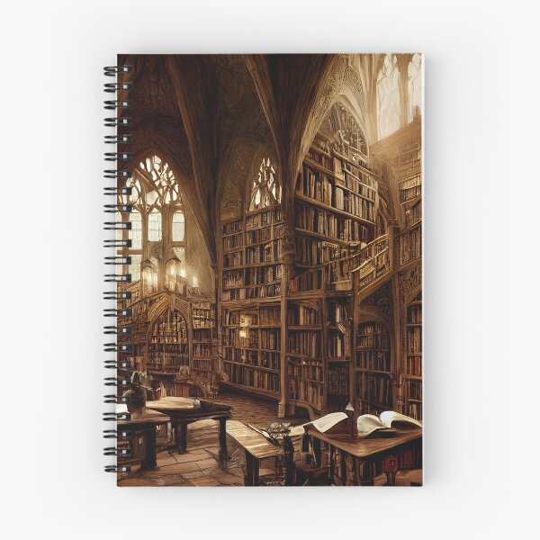 Item preview, Fantasy School Library Painting designed and sold by rudekitten.