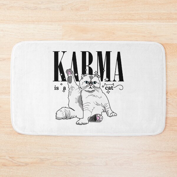 Item preview, Karma is a cat purring in my lap cause it loves me designed and sold by SychoPuff.