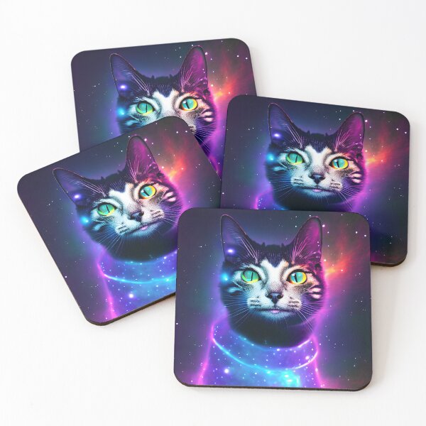 Item preview, Nebula Cosmic Black Cat designed and sold by AtelierKytsune.