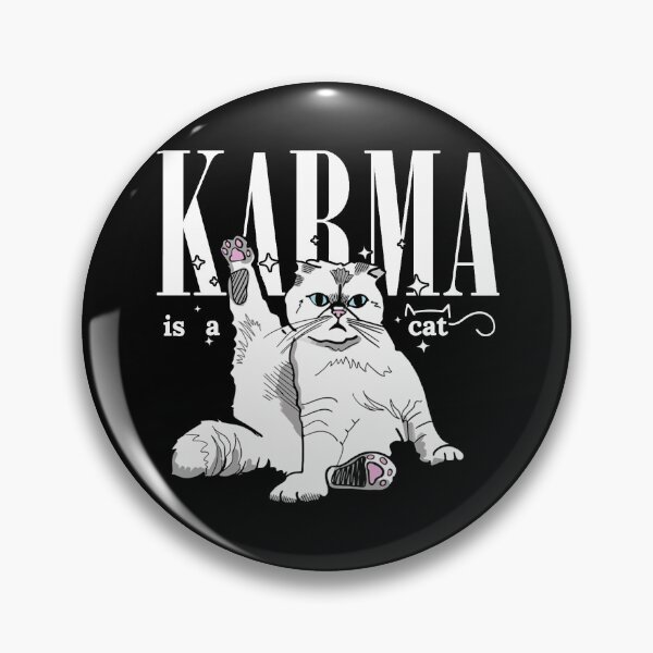 Item preview, Karma is a cat purring in my lap cause it loves me designed and sold by SychoPuff.