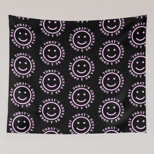 Item preview, TODAY'S GONNA BE A GOOD DAY - a happy design soft pink designed and sold by GeoffBeattie.